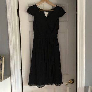 J.Crew black chiffon dress. New without tags